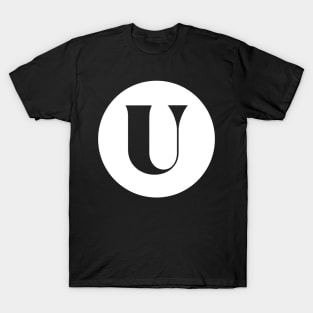 U (Letter Initial Monogram) T-Shirt